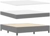 vidaXL Boxspringbett Hellgrau und Weiß 180 x 200 cm Cordstoff 3337477 Bild 5