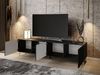 ALLHOUSE24 Lowboard PALERMO Sideboard Hochglanz gefräst, Metallfüße in 3 Farben, Breite 195 cm Bild 2