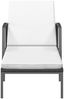 vidaXL Sonnenliege mit Auflage Poly Rattan Schwarz 317635 Bild 3
