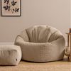 icon Sitzsack Erwachsene XXL mit Hocker aus Cord „Kingston“ (Spar-Set, 1 x Sitzsack XXL, 1 x Fußhocker), Sitzsack XXL, Made in Germany, für Erwachsene & Kinder, für Wohnzimmer Bild 3