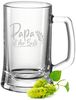 GRAVURZEILE Bierkrug Leonardo Bierkrug mit Gravur - Papa ist der Beste, Glas, Geschenk für Opa Papa zum Vatertag Bild 2