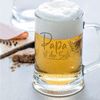GRAVURZEILE Bierkrug Leonardo Bierkrug mit Gravur - Papa ist der Beste, Glas, Geschenk für Opa Papa zum Vatertag Bild 3