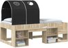 vidaXL Bettunnel 2 pcs Schwarz 211 x 52,5 x 2 cm Polyester 893707 Bild 2