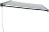 vidaXL Markise Einziehbar Anthrazit und Weiß 5x3 m Stoff und Aluminium 3216132 Bild 4
