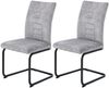 2er Set XL-Schwingstuhl Gela - Vintage Velvet Silber Bild 1