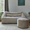 icon Sitzsack Sitzsack Sofa aus Chenille „Cecilia" mit Sitzpouf „Milano", Made in Germany, für Erwachsene, XXL Sitzsack Bild 2