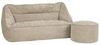 icon Sitzsack Sitzsack Sofa aus Chenille „Cecilia" mit Sitzpouf „Milano", Made in Germany, für Erwachsene, XXL Sitzsack Bild 4