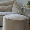 icon Sitzsack Sitzsack Sofa aus Chenille „Cecilia" mit Sitzpouf „Milano", Made in Germany, für Erwachsene, XXL Sitzsack Bild 3