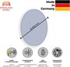 Rheinland Möbel FocusWall WAR09 – Runder Akustik-Wandabsorber Ø 90 cm in Stofffarbe Rum inkl. Montage-Set - Made in Germany - Klasse A, Stoffbezug, schwer entflammbar Bild 2
