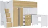 Vente-unique - LANILATO Bett Holz, Platte BeigeWeiß - B 97,5 cm x H 160,3 cm x L 235,1 cm Bild 4