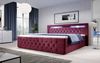 Boxspringbett Gloria mit LED und Stauraum 140x200 Rot H3 (70-100kg) Bild 2