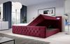 Boxspringbett Gloria mit LED und Stauraum 140x200 Rot H3 (70-100kg) Bild 3