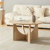[en. casa] 'Rindal' Couchtisch, Spanplatte Eichenoptik, Ø 80x41,5 cm Bild 5