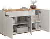 OTTO home Sideboard Garda, Kommode, Schrank, 3 Türen, 1 Schublade, Made in Italy, Hochglanzlackierte Fronten, Korpus matt, grifflos, Breite 120,1 cm Bild 4