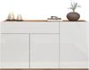 OTTO home Sideboard Garda, Kommode, Schrank, 3 Türen, 1 Schublade, Made in Italy, Hochglanzlackierte Fronten, Korpus matt, grifflos, Breite 120,1 cm Bild 3