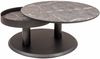 Couchtisch mit drehbarer Tischplatte Codie 75x43x75 HPL Schwarz/Grau Bild 2