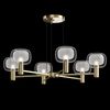 Maytoni Pendelleuchte Vision 6-flammig gold mit Glas Bild 2