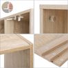 Vasagle Bücherregal, Regal, Würfelregal, Standregal, mit offenen Fächern, als Raumteiler, Holzspanplatte/MDF, eichefarben, 30 x 97,5 x 100 cm Bild 4