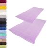 Lavea Badematte Elena, Höhe 3 mm, 2 Stück, Höhe 3 mm, 50x80cm, strapazierfähiger Badvorleger, beidseitig nutzbar, Baumwolle, rechteckig, pflegeleichte & saugstarker Duschvorleger, Fußbodenheizungen geeignet Bild 4