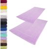 Lavea Badematte Elena, Höhe 3 mm, 2 Stück, Höhe 3 mm, 50x80cm, strapazierfähiger Badvorleger, beidseitig nutzbar, Baumwolle, rechteckig, pflegeleichte & saugstarker Duschvorleger, Fußbodenheizungen geeignet Bild 5