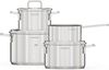 Hanseatic Topf-Set DAILY, Edelstahl 18/10 (Set, 7-tlg, Stielkasserolle 16 cm, Kochtopf 16/20/24 cm), mit Antihaftbeschichtung, für alle Herdarten, Induktion Bild 3
