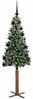 vidaXL Schlanker Weihnachtsbaum mit 150 LEDs mit Ständer Grün 150 cm 3394887 Bild 3
