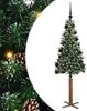 vidaXL Schlanker Weihnachtsbaum mit 150 LEDs mit Ständer Grün 150 cm 3394887 Bild 2