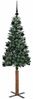 vidaXL Schlanker Weihnachtsbaum mit 150 LEDs mit Ständer Grün 150 cm 3394887 Bild 4