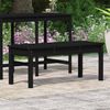 vidaXL Gartenbank Schwarz 109x44x45 cm Massivholz Kiefer 824008 Bild 3