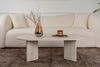 Dmora Wohnzimmertisch Elain, Niedriger Wohnzimmertisch, Kaffeeregal, Couchtisch für Sofa, 119x60 h40 cm, Beige Bild 5
