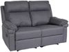 2er Kinosessel HWC-L94, Relaxsessel Fernsehsessel Sofa, Armlehne Liegefunktion Nosagfederung Stoff/Textil ~ dunkelgrau Bild 5