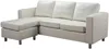 Vente-unique - Ecksofa - Kunstleder - Elfenbeinfarben - ACKLEY Bild 2