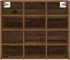 vidaXL Schuhschrank mit Regal Altholz 77,5 x 30 x 67 cm Holzwerkstoff 875212 Bild 5