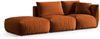 Micadoni Modulares Sofa Chris 3-Sitzer Links Samt Terrakotta Bild 2