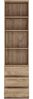 Regalschrank Aktenschrank mit 4 offenen Fächern in Eiche Nb. FORTALEZA-129, B/H/T ca. 50,1/200/40 cm Bild 2