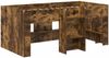 vidaXL Hochbett für Kinder Geräucherte Eiche 163 x 101,1 x 68,5 cm 3422575 Bild 4