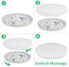 Nettlife LED Deckenleuchte Sternenhimmel Kinderzimmer 15W 21cm 3000K/4000K Weiß Deckenlampe, LED fest integriert, Kinderzimmer Deckenleuchte Bild 3