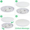 Nettlife LED Deckenleuchte Sternenhimmel Kinderzimmer 15W 21cm 3000K/4000K Weiß Deckenlampe, LED fest integriert, Kinderzimmer Deckenleuchte Bild 4