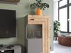Xonox 'Freno' kleine Vitrine, Holzwerkstoff grau / nox eiche, 60 x 37 x 118 cm Bild 3