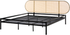 Bett mit Lattenrost Polyrattan BOULIN 180 x 200 cm Schwarz Bild 4