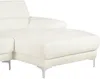 Vente-unique - Ecksofa - Ecke Rechts - Leder - Weiß - SOLANGE Bild 5