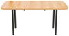 Flieks Esstisch (1-St, 120-160cm Tischplatte für 4-6 Personen), ausziehbar Küchentisch Schreibtisch Holzmaserung Eisenbeine Bild 4