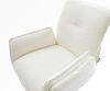 Barstuhl Nela-Flex Bouclé Soft Beige Freischwinger Flach Edelstahl Silberfarben Bild 4