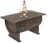 DanDiBo Couchtisch Wohnzimmer Vintage halbiertes Weinfass 5084-H 80cm Tisch aus Holz Beistelltisch Weinregal Fass Bar Bild 5