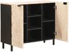 vidaXL Sideboard mit Regal Weiße gewaschene Oberfläche 90 x 33 x 75 cm 4017892 Bild 2