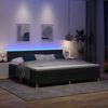 vidaXL LED Boxspringbett mit Kopfteil Schwarz 200 x 200 cm Stoff 3342543 Bild 5