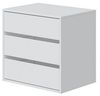 Schubkasteneinsatz >Arc< in Weiß - 60x57x44 (BxHxT) Bild 5