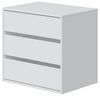 Schubkasteneinsatz >Arc< in Weiß - 60x57x44 (BxHxT) Bild 3