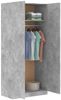 vidaXL Kleiderschrank Betongrau 90x52x200 cm Holzwerkstoff 800634 Bild 4