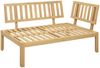 vidaXL Ecksofa Einheit Helles Akazie und Dunkelgrau 132 x 92 x 82 cm 42026775 Bild 4